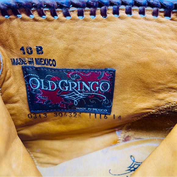 OLD GRINGO Rust Brown Adela Ankle Cowboy Boot Short Bootie 10 Western Cowgirl - Picture 12 of 12